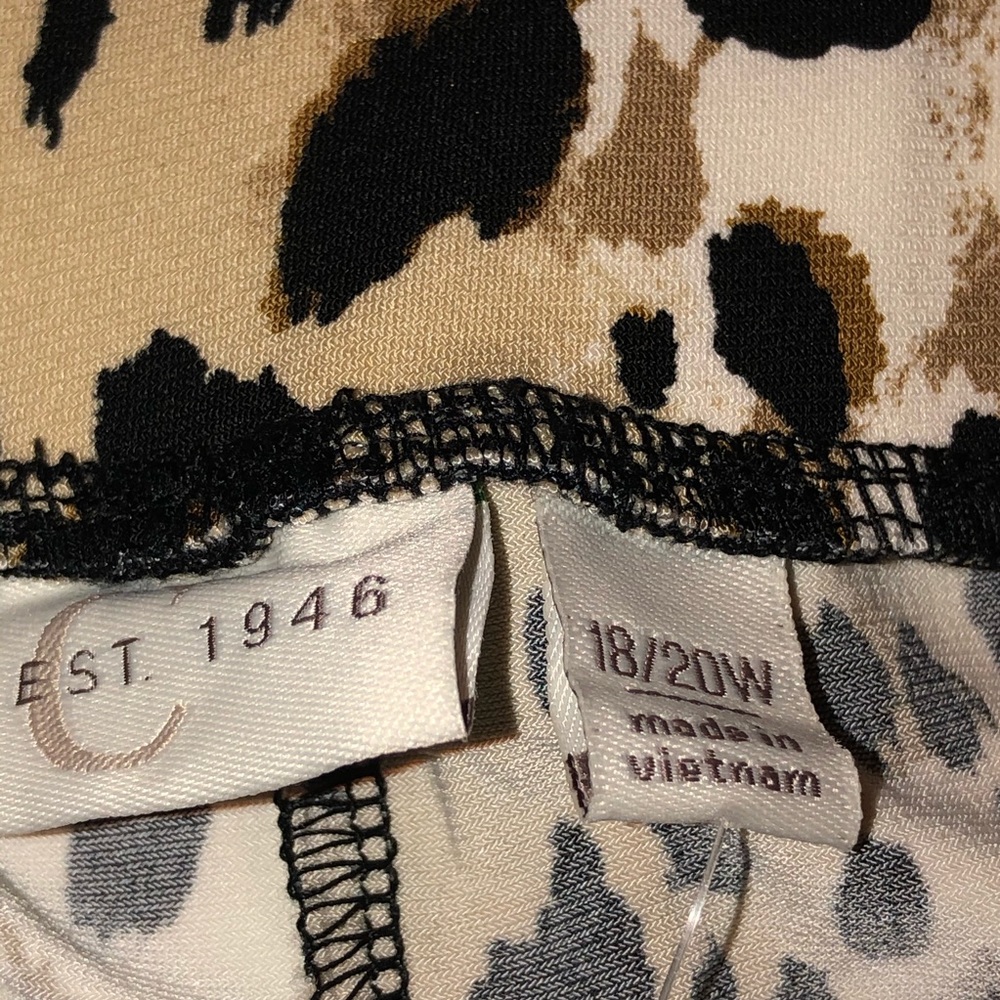 NWOT CatoAnimal Print Pants B17 - Picture 4 of 6